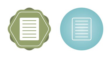 belge web simgesi vektör illüstrasyonu