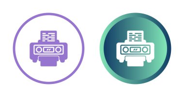 Yazıcı web simge vektör çizim