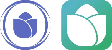 çiçek Icons set, vektör çizim