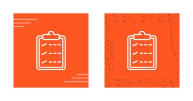 Kontrol listesi simgeleri ayarlandı. Web basit illüstrasyonu