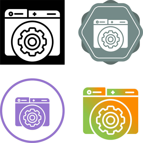 hosting control panel icon vector illustration  design