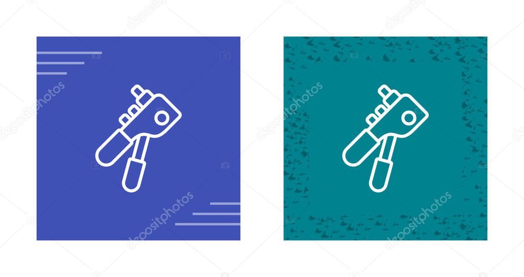 Rivet Gun Line Icon. Linear Style Sign for Mobile Concept and Web Design. Rivet Gun Tool Outline Vector Icon. Symbol, Logo Illustration. Vector Graphics