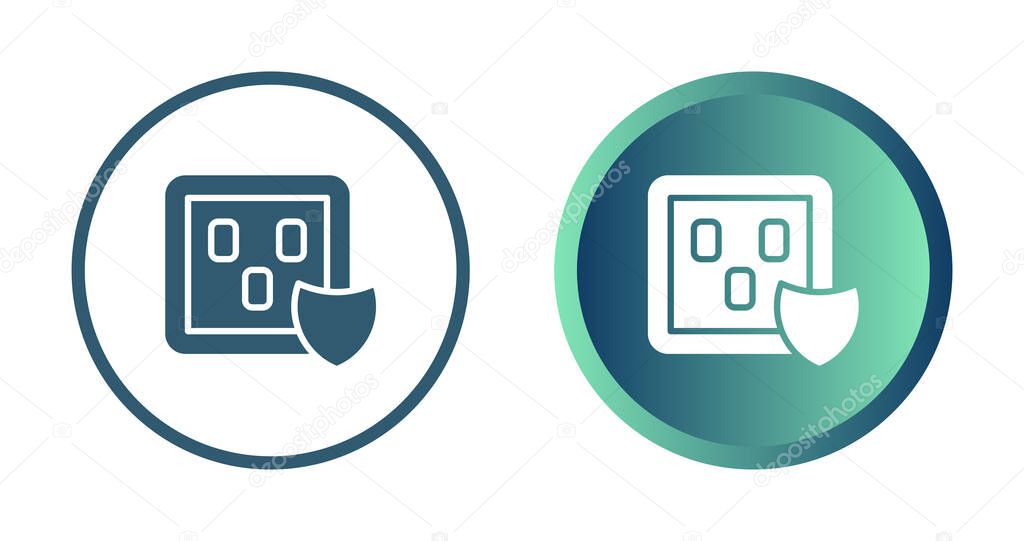 Surge Protector line icons set. Power Strip vector graphics