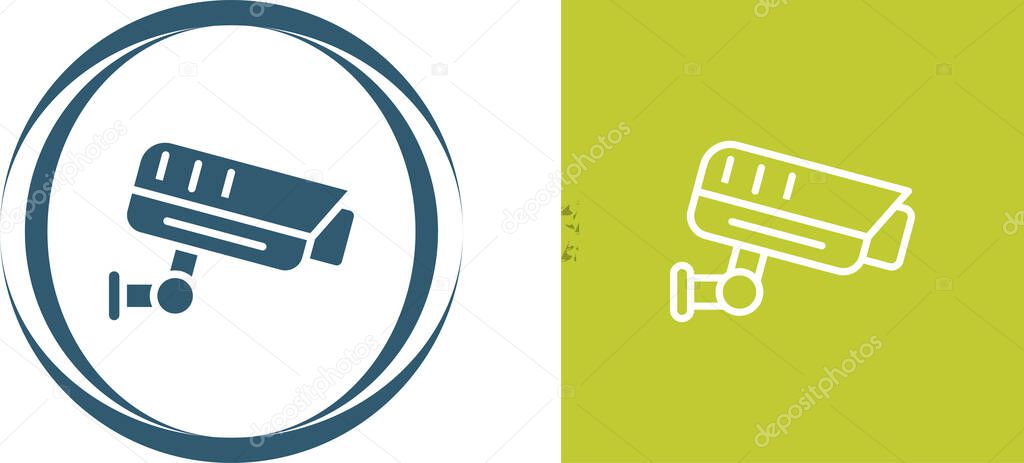 Fixed CCTV, Security Camera Icons set, Vector Template Illustration Design