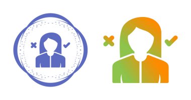 Karar Web simgesi vektör illüstrasyonu