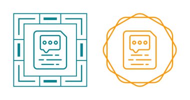 Belge ekleme yorumu simgeleri, vektör illüstrasyonu