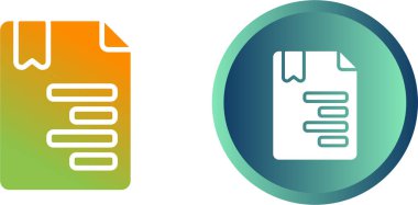  Belge simgeleri kümesi, vektör illüstrasyonu