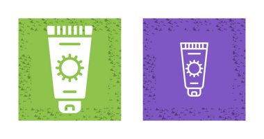 güneş kremi simgeleri, vektör illüstrasyonu basit tasarım