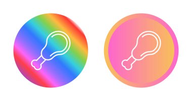 Tavuk budu simgeleri dizilmiş semboller. vektör illüstrasyonu