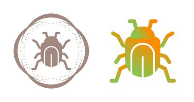 Böcek simgeleri ayarlandı, vektör illüstrasyonu