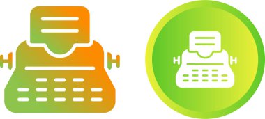 retro daktilo simgesi vektör illüstrasyon tasarımı