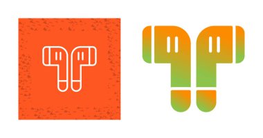 Kulaklıklar. Web simgeleri basit resimleme 