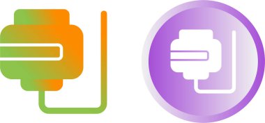 Magsafe Simgesi İnce Çizgi Sanat İşareti, Beyaz Arkaplanda İzole Edildi 