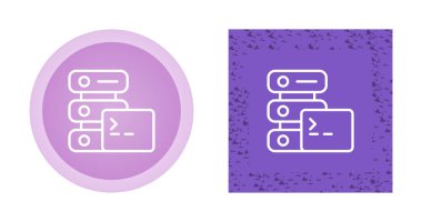 bilgisayar sunucu simgeleri ayarlandı, vektör illüstrasyonu basit tasarım