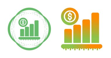 finansal grafikler ayarlandı, vektör illüstrasyonu 