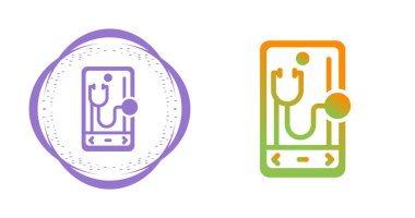 akıllı telefon simgeleri ayarlandı, vektör illüstrasyonu basit tasarım