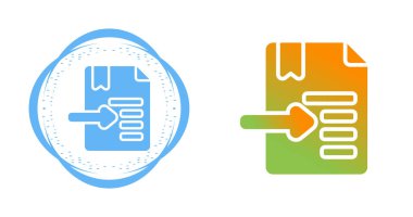 belge web simgesi vektör illüstrasyonu