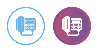 Telefon simgeleri, vektör illüstrasyonu