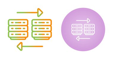 bulut göç simgeleri ayarlandı, vektör illüstrasyon tasarımı