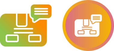 Parsel web simgesi vektör illüstrasyonu