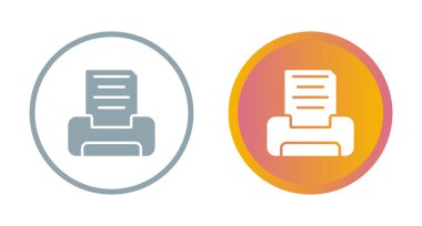 yazıcı web simgeleri basit illüstrasyon 