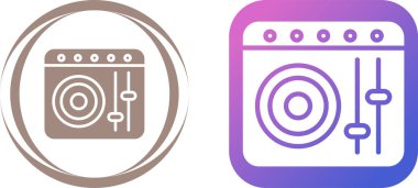 Kullanışlı modern vektör simgesi paketi, dj denetleyici