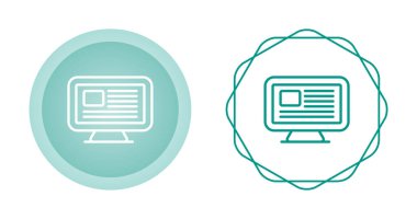 Bilgisayar izleme simgeleri, vektör illüstrasyonu