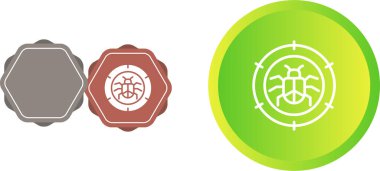 Böcek simgeleri ayarlandı, vektör illüstrasyonu