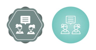 Konuşma baloncuğu sohbet simgesi çizimini ayarla 