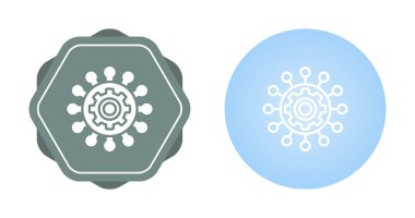 Merkezi vites sembollü simgelerin grafiksel çizimi.