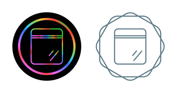 Ziploc bag icon vector illustration  design