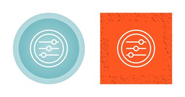 Ayarlar Slayt Simgesi Düz Logo Vektörü. Ui Tasarımları için mükemmel