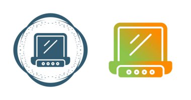 beyaz arkaplanda dizüstü bilgisayar simgeleri, vektör illüzyonu 