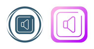 ses düğmesi simgeleri beyaz arkaplanda izole edildi