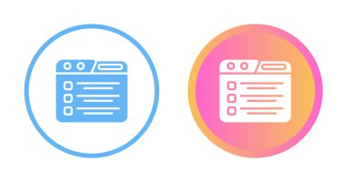 Görev yöneticisi simgeleri ayarlandı, vektör illüstrasyonu 