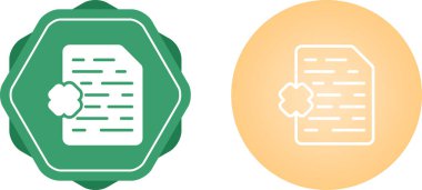 belge simgeleri ayarlandı, vektör illüstrasyonu basit tasarım