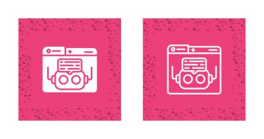 Belgeli bilgisayar dizinleri ve robot sohbet simgeleri, güvenlik kavramı, vektör illüstrasyonu   