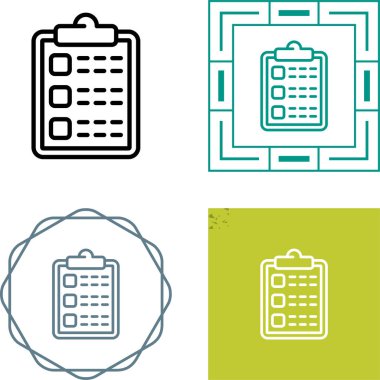 clipboard web icon vector illustration