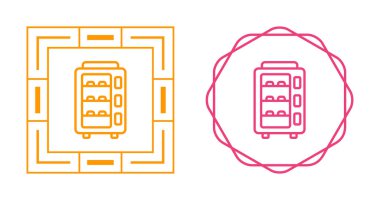 Buzdolabı web simgesi vektör resimlemesini kaydet