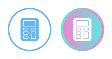 Hesap makinesi simgeleri beyaz arkaplanda ayarlandı.