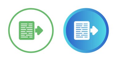 Belge Aktarma web simgeleri seti, basit illüstrasyon 