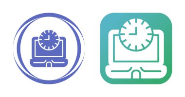 Çevrimiçi Zaman web simgesi vektör çizimi