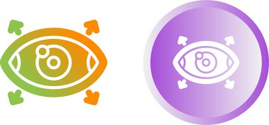 Göz simgeleri ayarlandı, vektör illüstrasyonu basit tasarım