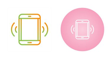 Kablosuz teknoloji düğmeleri ve kablosuz ikonlu akıllı telefon. vektör illüstrasyonu