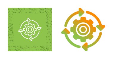 Devamlı Bütünleşme simgelerinin basit satır sanatı ayarlandı 