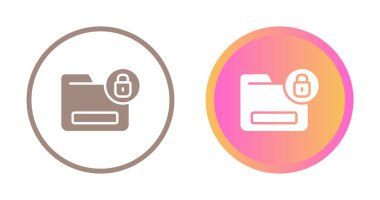 Kilitli dizin simgeleri ayarlandı, vektör illüstrasyonu basit tasarım