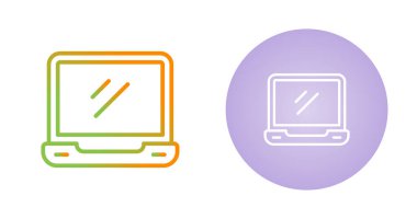 dizüstü bilgisayar simgeleri, web basit illüstrasyon