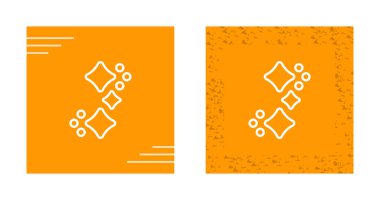 Parıltı simgeleri ayarlandı, vektör illüstrasyonu