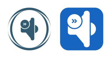 Hoparlör simgeleri ayarlandı, vektör çizimi