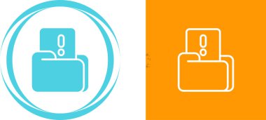 Doküman simgeleri içeren dizinler vektör illüstrasyonunu işaretler